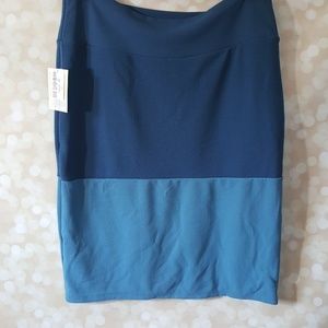 Bnwt lularoe Cassie pencil skirt 3x color-block